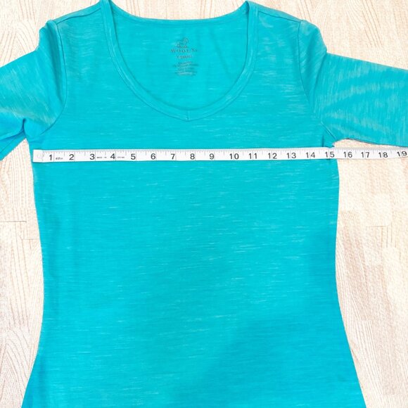 WOOLX Layla Merino Wool Long Sleeve Tee Size XS - Picture 4 of 5